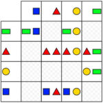 Matriz de Formas Geométricas Coloridas