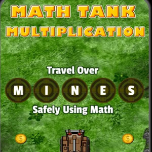 Jogo de matemática Multiplicações com o Tanque