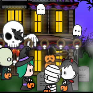 Pintar Desenhos de Halloween Online em COQUINHOS