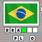 Países e Bandeiras em Português: Wordle de Bandeiras