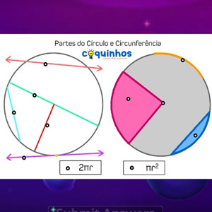 Matriz de Formas Geométricas Coloridas em COQUINHOS