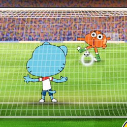 Futebol com Gumball em COQUINHOS