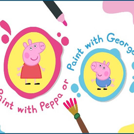 Jogos de Colorir a Peppa no Meninas Jogos