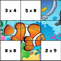 Puzzle de multiplicação em COQUINHOS