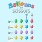 BALLOONS and SCISSORS: Quebra-cabeça de Balões e Tesouras