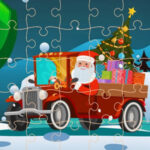 Quebra-cabeças de Autocarros de Natal