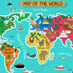 Quebra-cabeça do Mapa Mundial