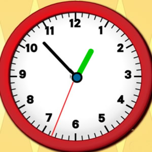 atividade educativa Relógio com Horas, Minutos e Segundos