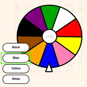 Jogos de Matemática do 5º ano - Roleta aleatória