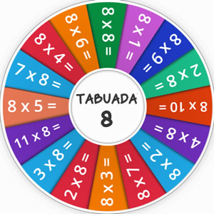 Jogos de Tabuada de Multiplicação do 8 - Azup