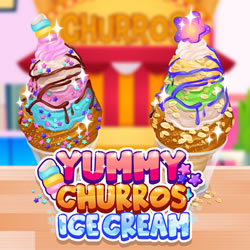 Sorvete de Churros: Yummy Churros Ice Cream em COQUINHOS