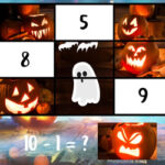 Puzzles de Subtração de Halloween