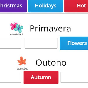 Memória de Números em Inglês em COQUINHOS